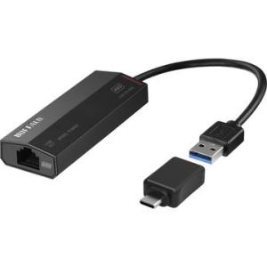 バッファロー 2.5GbE対応 USB LANアダプター A to Cコネクタ付属 LUA-U3-A...