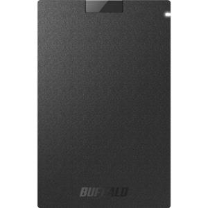 バッファロー 抗ウイルス抗菌ポータブルSSD USB3.2 1TB ブラック SSD-PGVB1.0U3-B