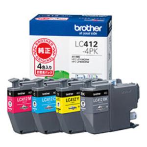 ブラザー工業 インクカートリッジ 4色パック LC412-4PK