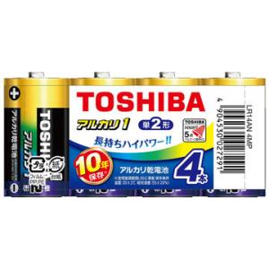 東芝(家電) アルカリ電池 単2形 4本まとめパック LR14AN_4MP