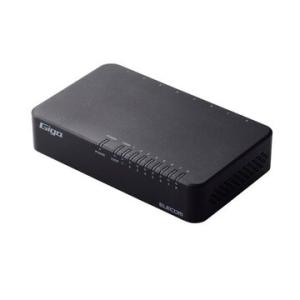 エレコム Giga対応スイッチングHub/8P/プラスチック/磁石/ブラック EHC-G08PA4-...