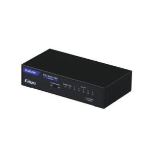 エレコム Giga対応スイッチ/5P/金属筐体/電源内蔵/ブラック EHC-BG01-5MB