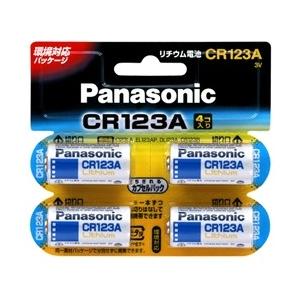 Panasonic カメラ用リチウム電池 3V CR123A 4個パック CR-123AW/4P