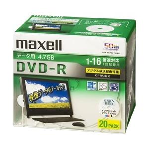 maxell 16Xデータ用CPRM対応DVD-R 4.7GB 20P DRD47WPD.20S