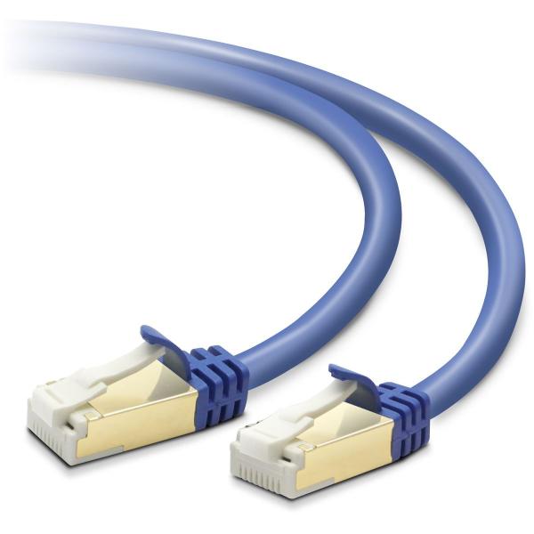 エレコム LANケーブル/CAT7対応/0.5m/メタリックブルー LD-TWST/BM05