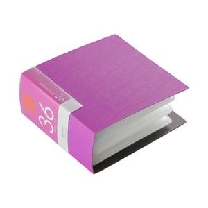 BUFFALO CD&DVDファイルケース ブックタイプ 36枚収納 ピンク BSCD01F36PK｜hikaritv