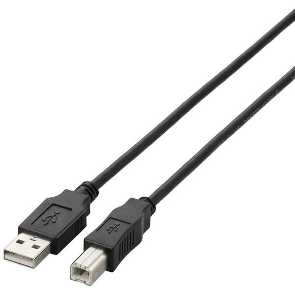 エレコム USB2.0ケーブル/A-B/ノーマル/2m/ブラック U2C-BN20BK