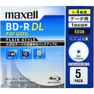 maxell データ用BD-R DL 50GB 1-4X 5枚P BR50PPLWPB.5S1