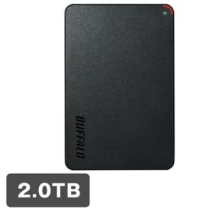 バッファロー USB3.1(Gen1)/3.0 ポータブルHDD 2TB ブラック HD-NRPCF2.0-GB｜ひかりTVショッピングYahoo!店