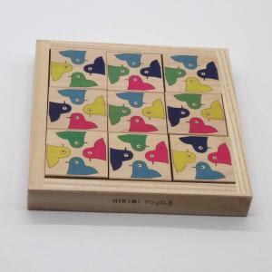 木製パズル　HIKIMIパズル　カラーマッチ　とり｜hikimi-kitutuki