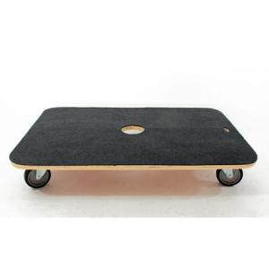 日本製　木製台車（静音キャスタ―使用）　９００×６００ｍｍ　フェルトシート付　2台　