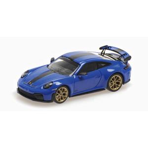 MINICHAMPS 1/64 ポルシェ 911 (992.2) GT3 2025 ブルー/ヴァイザ...