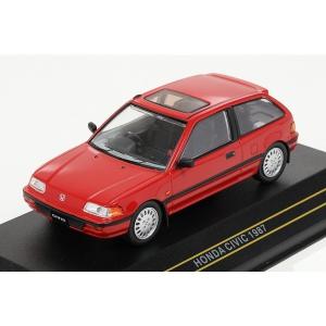 【FIRST43】 1/43 ホンダ シビック 1987 レッド