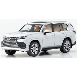 京商 レクサス LX600 ミニカー ホワイト新品 京商オリジナル 1/43 レクサス LX 600 (ソニックチタニウム) 完成品