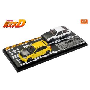 モデラーズ 1/64 頭文字D セットVol.9 二宮大輝 ホンダ シビック EK9&
