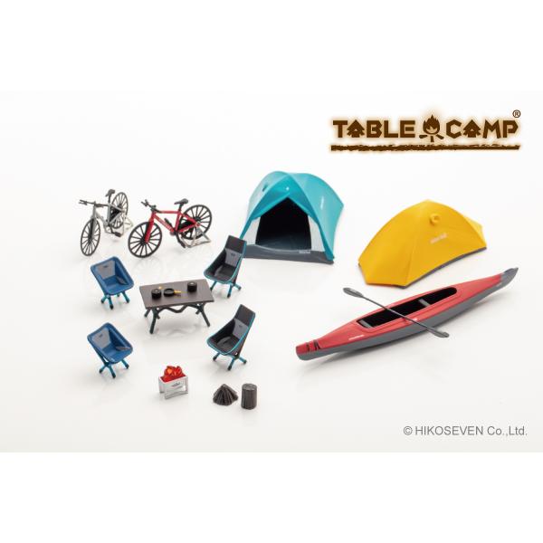 TABLE CAMP 1/43 モンベル キャンプセット ステラリッジテント 2&amp;3 (イエロー) ...