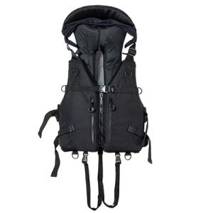 ジャッカル シアン ホロフィル AIR RS ベスト ( ロックショア用フローティングベスト ) ( 4525807253344 )ブラック / JACKALL CiAN  AIR RS VEST BLACK　｜hikoboshi-fishing