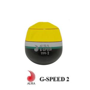 アウラ ウキ G-SPEED 2 ジースピード ツー イエロー 円錐ウキ AURA フカセの商品画像
