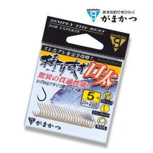 釣武者×がまかつ 掛りすぎ口太 茶 5.5号 / グレ針 メール便可 釣武者×がまかつ 掛りすぎ口太 茶 5.5号 / グレ針 メール便可