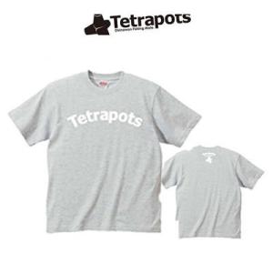 テトラポッツ　　ロゴT　ロゴTEE　グレーＴシャツ　モンゴル800　モンパチ　（テトラポット）Tetrapots　LOGO TEE /GRAY｜hikoboshi-fishing