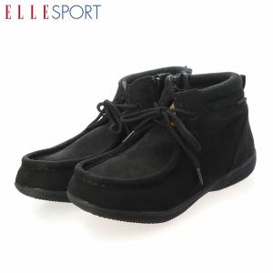エル スポーツ ELLESPORT レディース 靴 ショートブーツ ESP12525B BLACK 撥水 マドラス madras ELLESP12525BBLA｜hikyrm