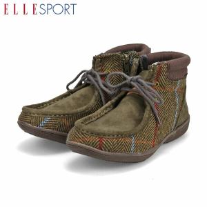 エル スポーツ ELLESPORT レディース 靴 ショートブーツ ESP12525B KHAKI/C 撥水 マドラス madras ELLESP12525BKHAC｜hikyrm