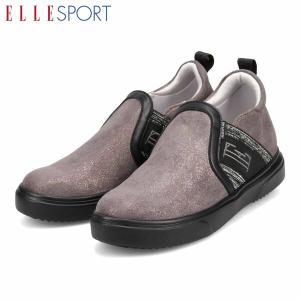 エル スポーツ ELLESPORT レディース 靴 スリッポン スニーカー ESP12568B GRAY-M インヒール マドラス madras ELLESP12568BGRYM｜hikyrm