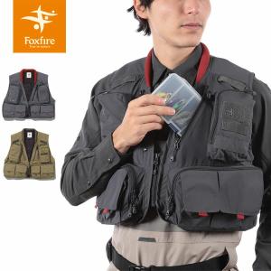 フォックスファイヤー Foxfire フィッシングベスト パスプルーバーベスト Path Prover Vest 釣り ポケット アウトドア FOX5010357｜hikyrm