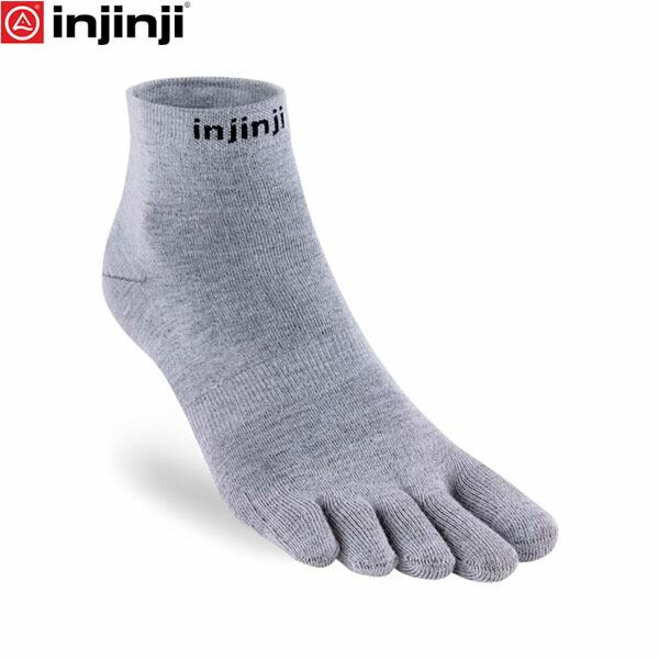 injinji インジンジ ライナーミニクルー グレー（GRR） 5本指ソックス 靴下 アウトドア ...