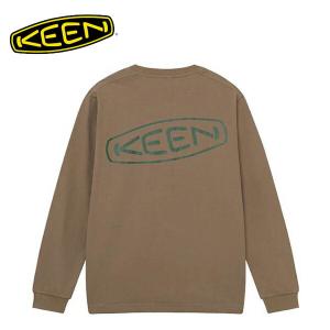 キーン メンズ オーシーアールピー ロゴ ロングスリーブ ティー KEEN MEN OC／RP LOGO LS TEE TIMBERWOLF×GREEN KEE1028435｜hikyrm