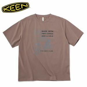 キーン KEEN ユニセックス 半袖Tシャツ ハーベスト ユニーク テン ティー HARVEST UNEEK 10TH TEE MOCHA KEE1029379｜hikyrm