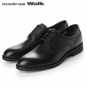 マドラスウォーク madras Walk メンズ ゴアテックス ビジネスシューズ フットウェア 幅広ラウンドトウのプレーントウ MW5906 ブラック 通勤 MADMW5906BLA｜hikyrm