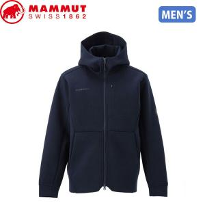 マムート メンズ ジップアップフーディー 1014-04980 MAMMUT Dyno 2.0 ML Hooded Jacket AF Men marine melange MAM1014049805784｜hikyrm