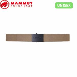 マムート MAMMUT メンズ レディース ベルト 布製 無地 Mammut Logo Belt dark sand MAM1192001417494｜hikyrm