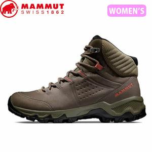 マムート MAMMUT レディース ハイキングシューズ ゴアテックス ビブラム Nova IV Mid GTX Women bungee-apricot brandy 防水透湿 MAM30300473040227｜hikyrm