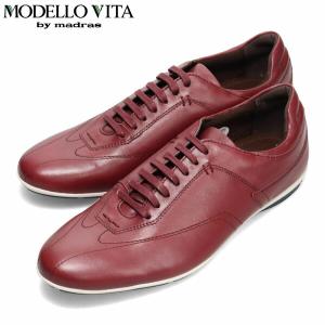 モデロヴィータ MODELLO VITA メンズ 紳士靴 ビジネスシューズ レザースニーカー VT6922 BURGUNDY 抗菌 防臭 マドラス madras MOVVT6922BUR｜hikyrm