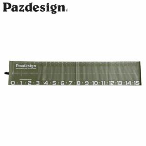パズデザイン Pazdesign PAC-363 プロテクトメジャー150 オリーブホワイト 釣り メジャーシート 計測 PAZPAC363OWH｜hikyrm