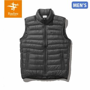 セール フォックスファイヤー Foxfire メンズ ダウンベスト アウター PFユニットダウンベスト PF Unit Down Vest 800FP アウトドア ブラック T-FOX5113187025｜hikyrm