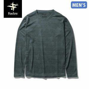 セール フォックスファイヤー Foxfire SCウィンドパスクルー SC Wind Path Crew メンズ 長袖 Tシャツ スコーロン 防虫 UVカット チャコール T-FOX5215151023｜hikyrm