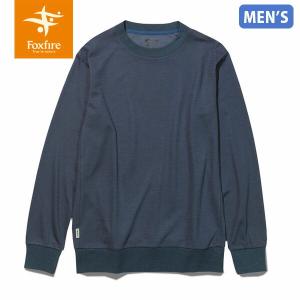 セール フォックスファイヤー Foxfire TSウールクルー TS Wool Crew メンズ Ｔシャツ クルーネック トップス メリノウール 抗菌防臭 ネイビー T-FOX5215269046｜hikyrm