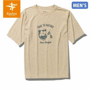 セール フォックスファイヤー Foxfire メンズ Ｔシャツ CシールドフェイバリットティーS/S C-SHIELD Favorite Tee S/S 半袖 ベージュ T-FOX5215323011｜hikyrm