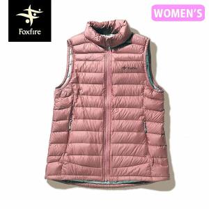 セール フォックスファイヤー Foxfire レディース ダウンベスト PFユニットダウンベスト PF Unit Down Vest 800FP キャンプ 防寒 モーブピンク T-FOX8113173226｜hikyrm