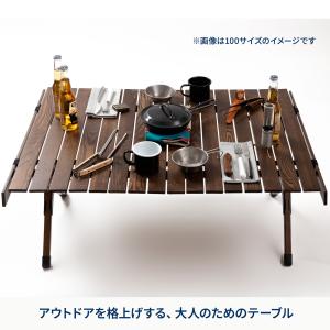 ATEPA キャンプ 丸テーブル 高さ調整 30cm〜40cm無段階 折りたたみ