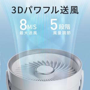 扇風機 自動首振り クリップ式 1台4役 US...の詳細画像3