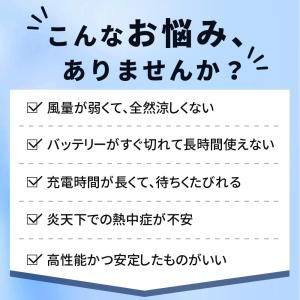 「2.5時間急速充電」 空調作業服用 CS02...の詳細画像4