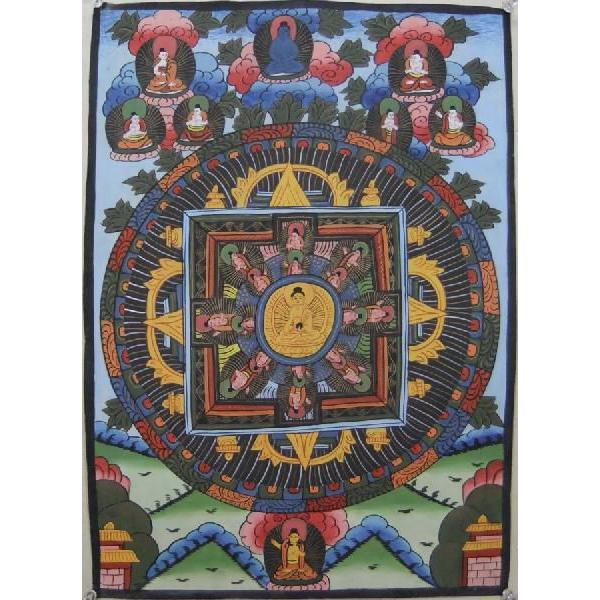 曼荼羅（古物）Mn62　釈迦如来・・・