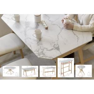 大理石柄 フェイク大理石 木製 テーブル ダイニングテーブル カウンターテーブル センターテーブル サイドテーブル コーヒーテーブル おしゃれ｜himalaya