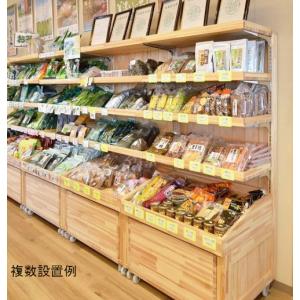 楽棚 店舗用 陳列什器 ゴンドラ什器 H1800-W1200（棚板付き 一式セット