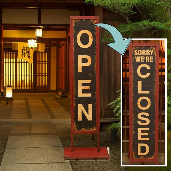 純喫茶 レトロ喫茶 昭和 大正 浪漫 アンティーク調 営業中 オープン クローズ OPEN CLOS...