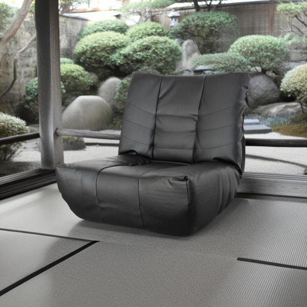 極厚 高座椅子 正座椅子 5段階 リクライニング機能付き リラックスチェア イージーチェア パーソナ...